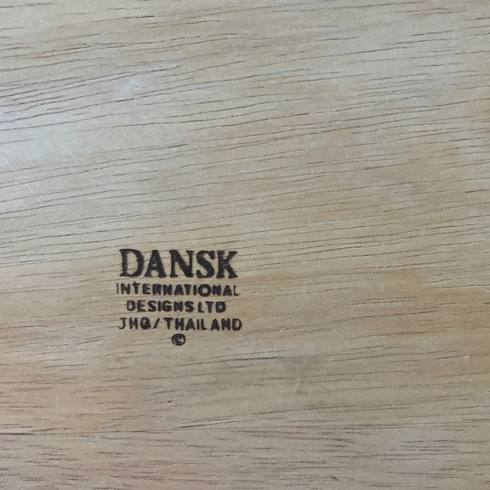 Dansk Natural Wood Serving Bowl and Fork Set